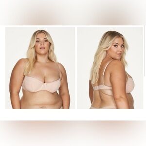 NWT Frederick's of Hollywood Women's Milan Beige Mesh Balconette Bra